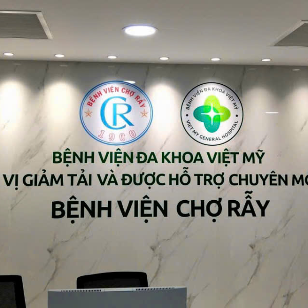 Hoàn thiện dự án bảng hiệu bệnh viện Việt Mỹ