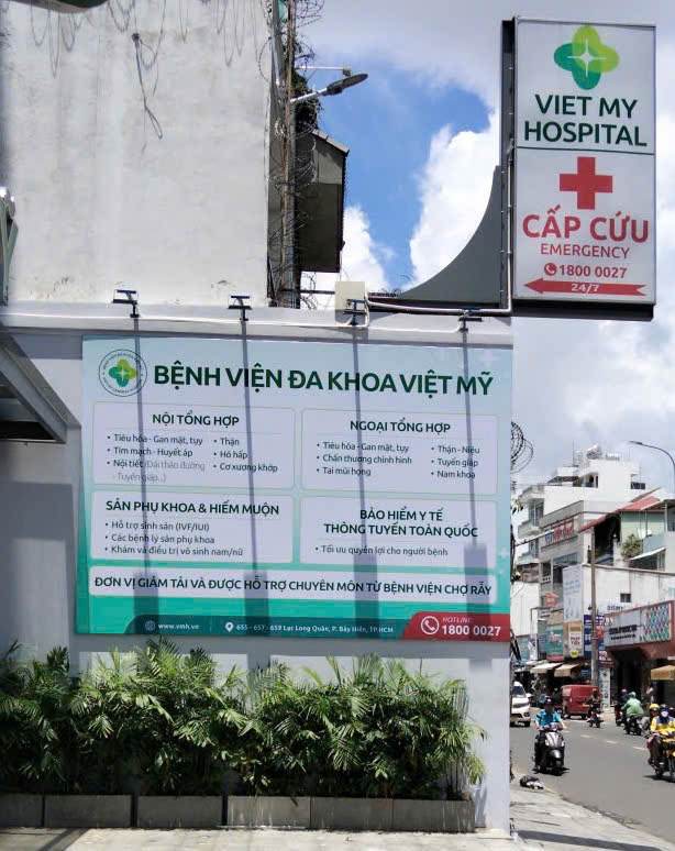 bảng hiệu bệnh viện